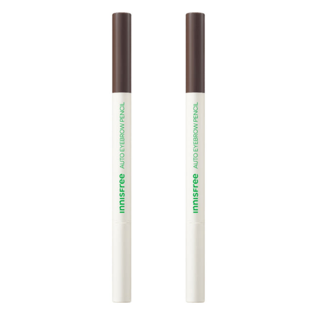 INNISFREE  Flat Eyebrow Pencil 0.3g, Shade 6 Before Dawn Urban Brown, 2 count
