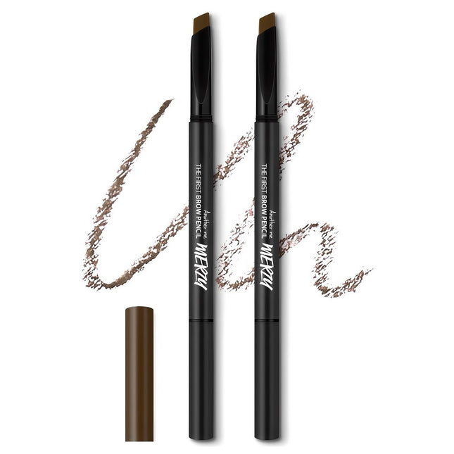MERZY  The First Brow Pencil 0.3g, B2 Pecan Brown, 2 Count