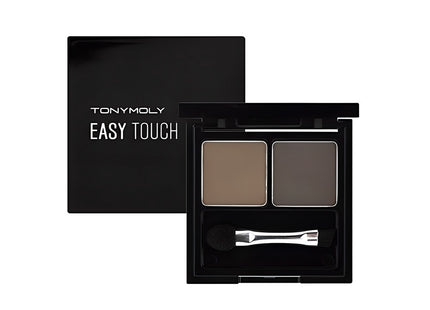 TONYMOLY  Easy Touch Cake Eyebrow 2g, Shade 2 Grey Brown, 1 Count