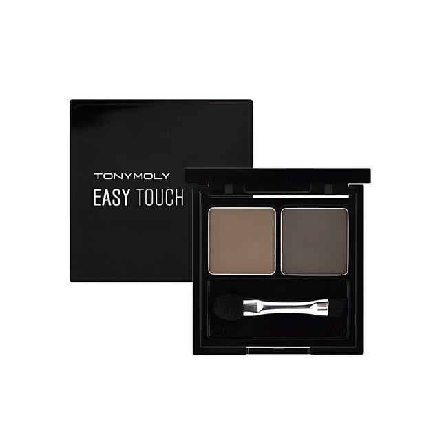 TONYMOLY  Easy Touch Cake Eyebrow 2g, Shade 2 Grey Brown, 1 Count