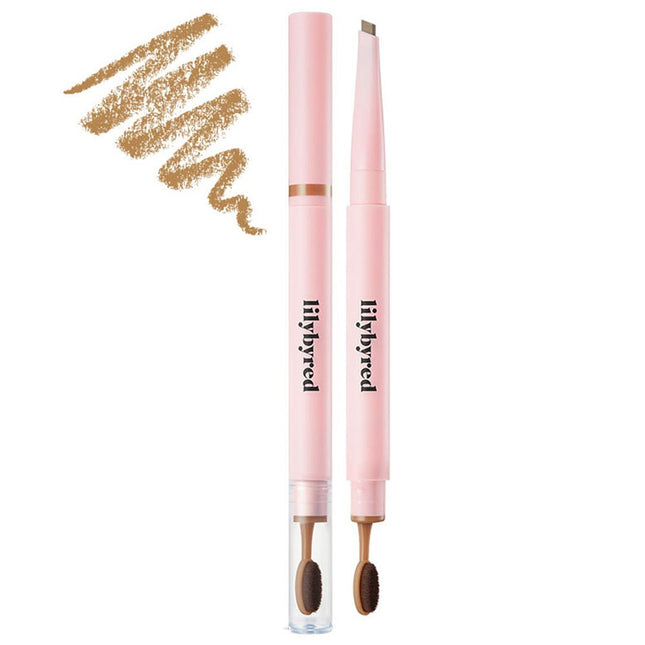 LILYBYRED  Hard Flat Eyebrow Auto Pencil 0.17g, 01 Light Brown, 1 count