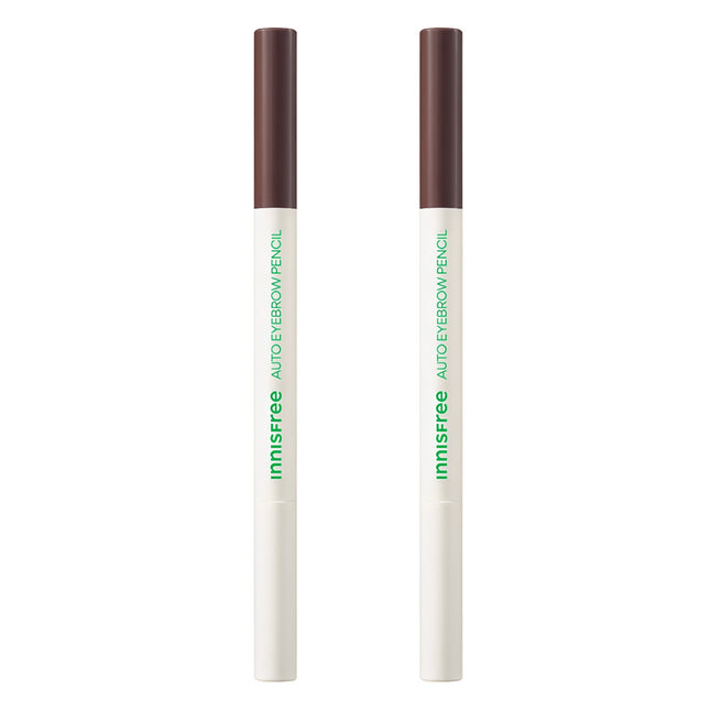 INNISFREE  Flat Eyebrow Pencil 0.3g, 5 Espresso Brown, 2 Count