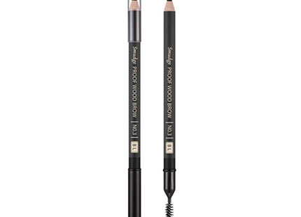 MISSHA  Smudgeproof Wood Eyebrow Pencil, Black, 1 Count