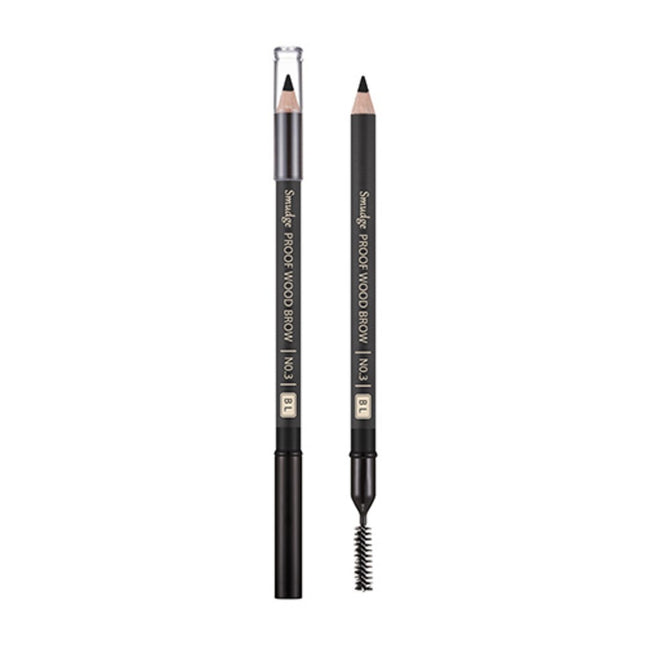 MISSHA  Smudgeproof Wood Eyebrow Pencil, Black, 1 Count