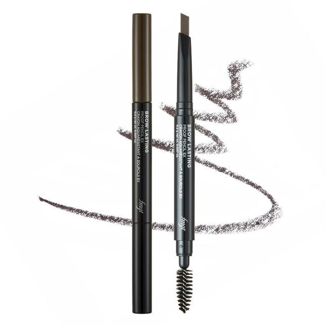THE FACE SHOP  Brow Lasting Proof Eyebrow Pencil EX 0.2g, 04 Grey Brown, 1 Count