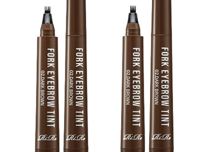 LIR  Fork Eyebrow Tint 2g, 2 Count, 02 Dark Brown