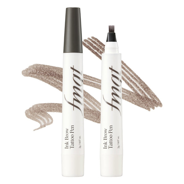 THE FACE SHOP  FMG Ink Brow Tattoo Pen 2g, 02 Grey Brown, 1 Count