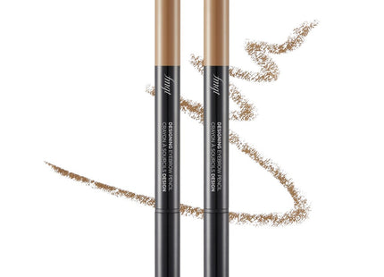 THE FACE SHOP  Designing Eyebrow Auto Pencil 01 Light Brown 2 Count
