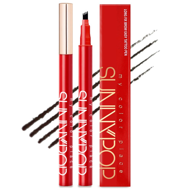 NONE  Tattoo Eyebrow Pencil Long-Lasting Tattoo Eyebrow Pen Tint Dark Brown 1 Count