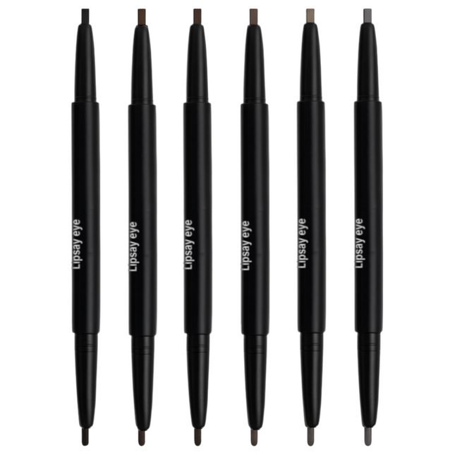MIRACLE DINE  1+1 Auto Eyebrow Pencil, Smudge-Proof, Long-Lasting (Brown & Hazel Brown), 2 Count