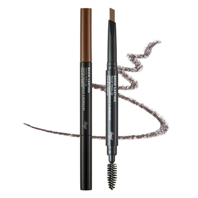 THE FACE SHOP  Brow Lasting Proof Eyebrow Pencil EX 0.2g, 02 Brown, 1 Count