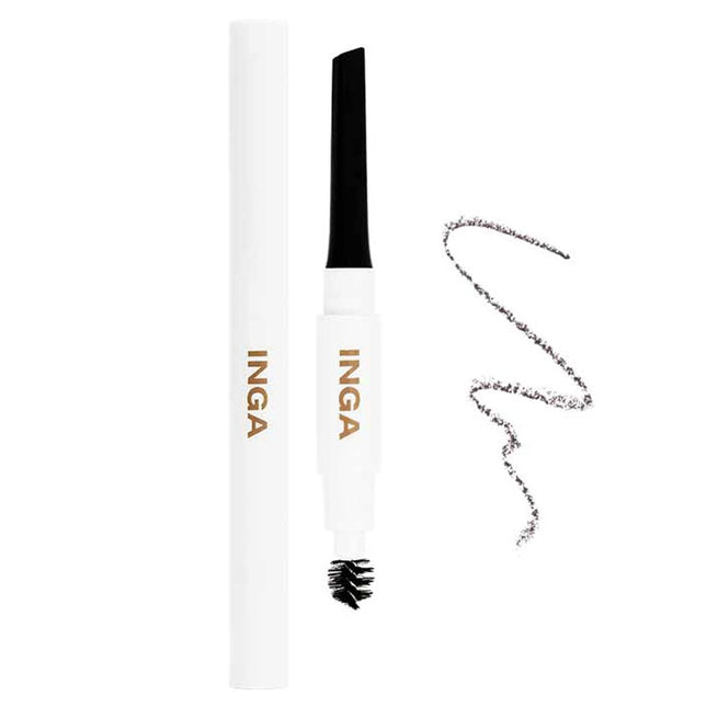 INGA  Stage Eyebrow Pencil 0.2g, Grey Brown, 1 Count