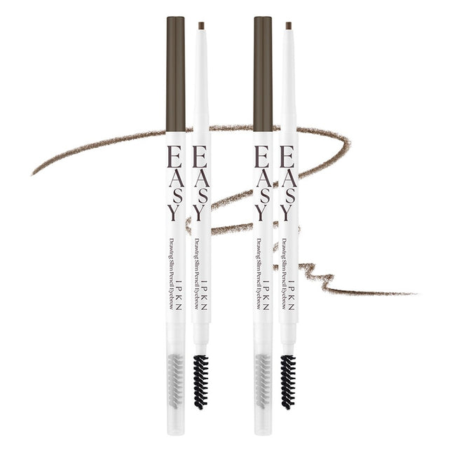 EUNGK-KEUN  Easy Drawing Slim Pencil Eyebrow, Shade 04 Ash Brown, 2 Count