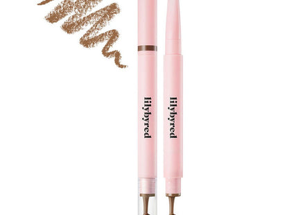 LILYBYRED Lilybyred Hard Flat Eyebrow Auto Pencil 0.17g, 02 Medium Brown, 1pc
