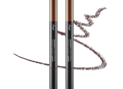 THE FACE SHOP  Designing Eyebrow Auto Pencil 0.3g, 03 Brown, 2pcs