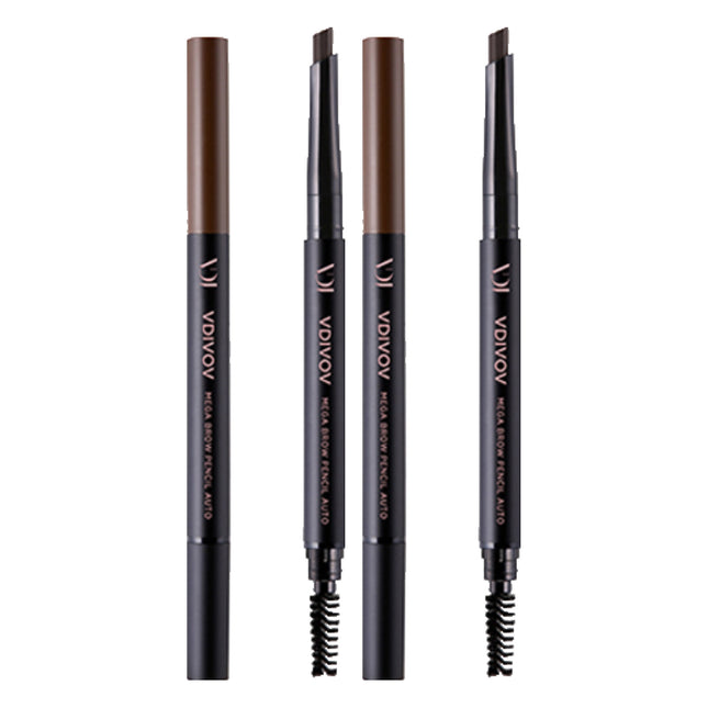 VIDIVICI  Mega Brow Pencil Auto 0.35g Dark Brown Set of 2