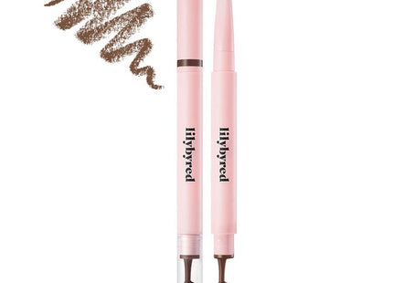 LILYBYRED  Hard Flat Eyebrow Auto Pencil 0.17g, 04 Dark Brown, 1pc