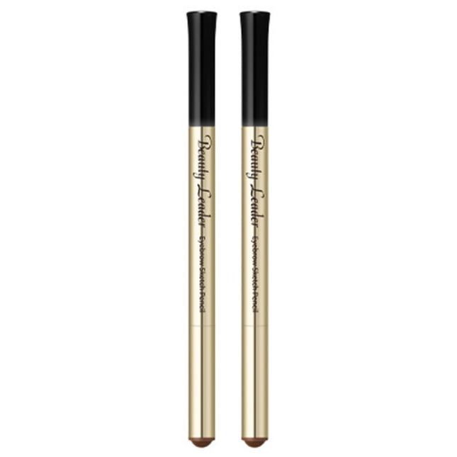 BEAUTYLEADER BeautyLeader Eyebrow Sketch Pencil, Shade 04 Dark Brown, 2 Count