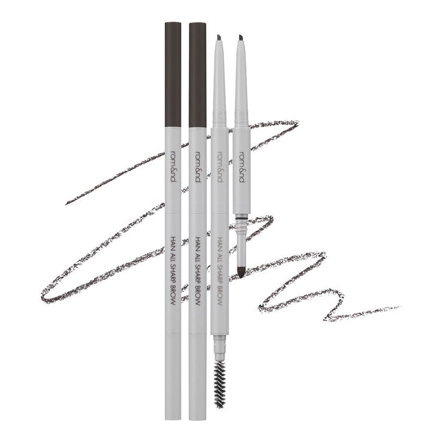 ROM&ND  Han All Sharp Brow 0.17g, C1 Classic Grey, 2ea