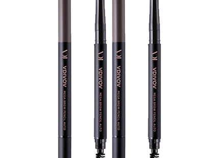 VIDIVICI  Mega Brow Pencil Auto 0.35g, No. 5 Grey Brown, 2pcs