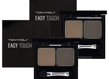 TONYMOLY  Easy Touch Cake Eyebrow 2g, 2 Grey Brown, Pack of 2
