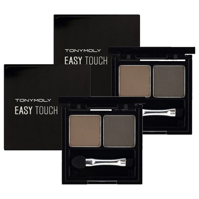 TONYMOLY  Easy Touch Cake Eyebrow 2g, 2 Grey Brown, Pack of 2
