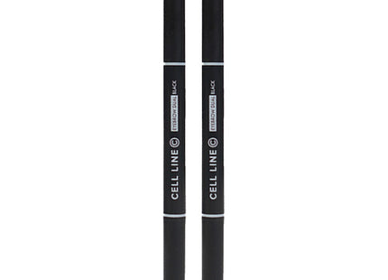 CEL-LINE  Eyebrow Dual Design Pencil, Black, 2 Count