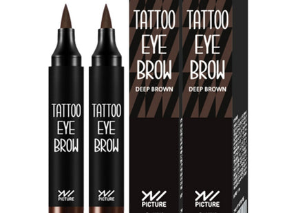 UNPICTURE Unpicture Tattoo Pen Eyebrow 3.5g Deep Brown + Deep Brown, 1 Count