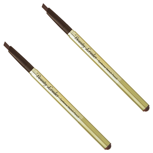 BEAUTY LEADER Beauty Leader Eyebrow Sketch Pencil 0.35g, 2 Count, Shade 02 Ash Brown