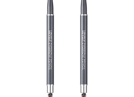 TONYMOLY  Lovely Eyebrow Auto Pencil, No. 2 Gray, 2 count