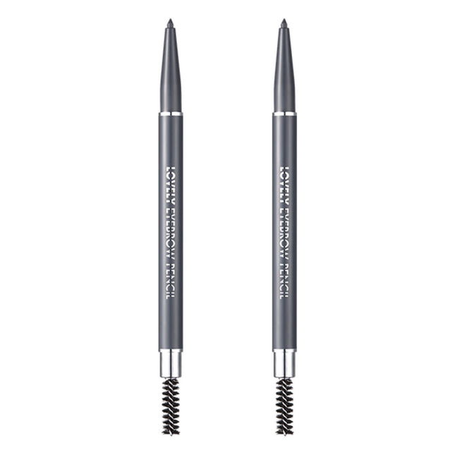 TONYMOLY  Lovely Eyebrow Auto Pencil, No. 2 Gray, 2 count