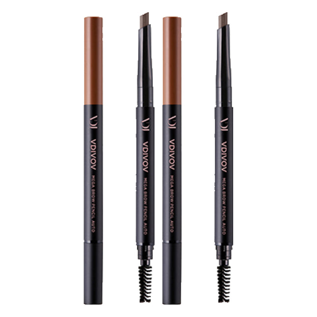 VIDIVICI  Mega Brow Pencil Auto 0.35g Medium Brown 2 Count