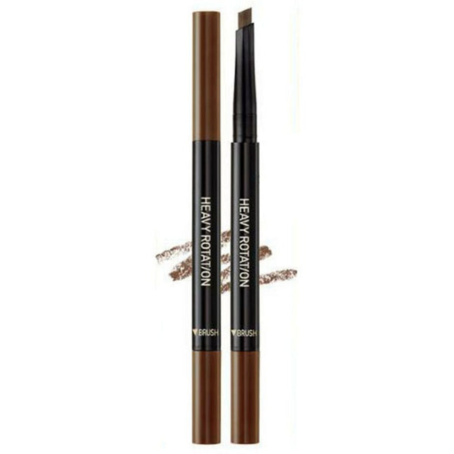 NONE Heavy Rotation Hard Eyebrow Auto Pencil 0.4g, 02 Natural Brown, 1 count