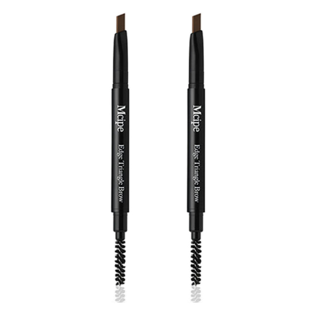 MCP TATTOO Edge Triangular Brow Pencil 0.25g, No. 2 Natural Brown, 2 Count