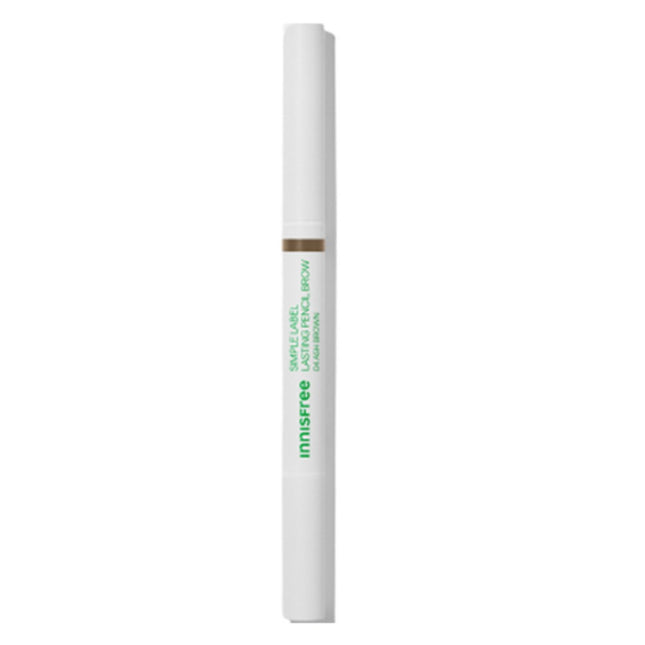 INNISFREE  Simple Label Lasting Pencil Brow 0.15g, 4 Ash Brown, 1 Count