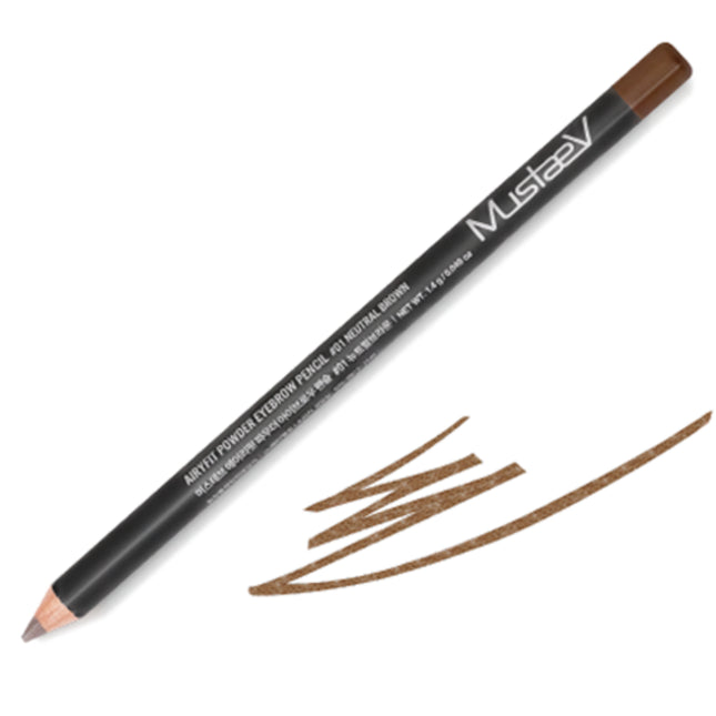 MUSTAEV Mustaev Airfit Powder Eyebrow Pencil 1.4g, 1 piece, Shade 01 Neutral Brown