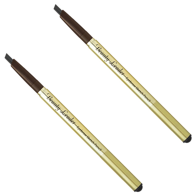 BEAUTYLEADER Beauty Leader Eyebrow Sketch Pencil 0.35g, No. 01 Black, Set of 2
