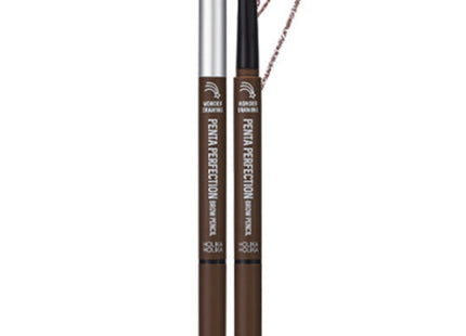 HOLIKA HOLIKA  Wonder Drawing Penta Perfection Brow Pencil 0.3g, 02 Natural Brown, 1 Count