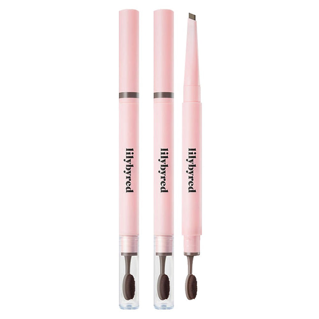 LILYBYRED  Hard Flat Brow Pencil 0.17g, 2 Count, 05 Ash Brown