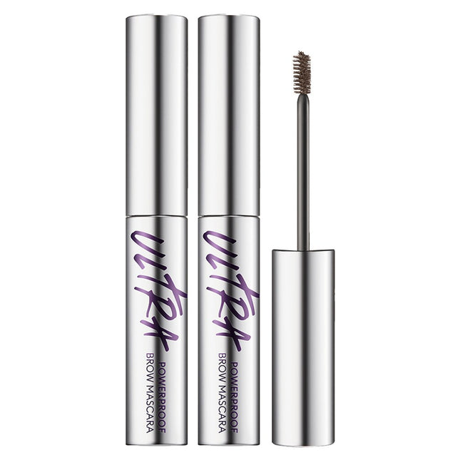 MISSHA  ULTRA-WATERPROOF BROW CARA 4g, Dark Brown, 2 count