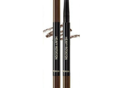 NONE Heavy Rotation Hard Eyebrow Auto Pencil 0.4g, 03 Dark Brown, 1 Count