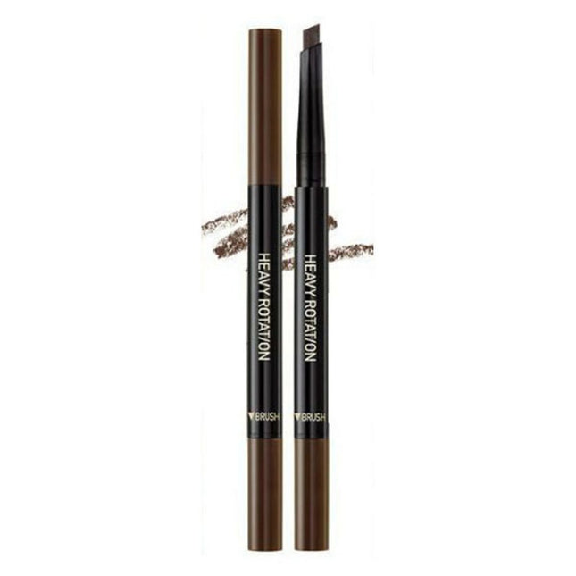 NONE Heavy Rotation Hard Eyebrow Auto Pencil 0.4g, 03 Dark Brown, 1 Count