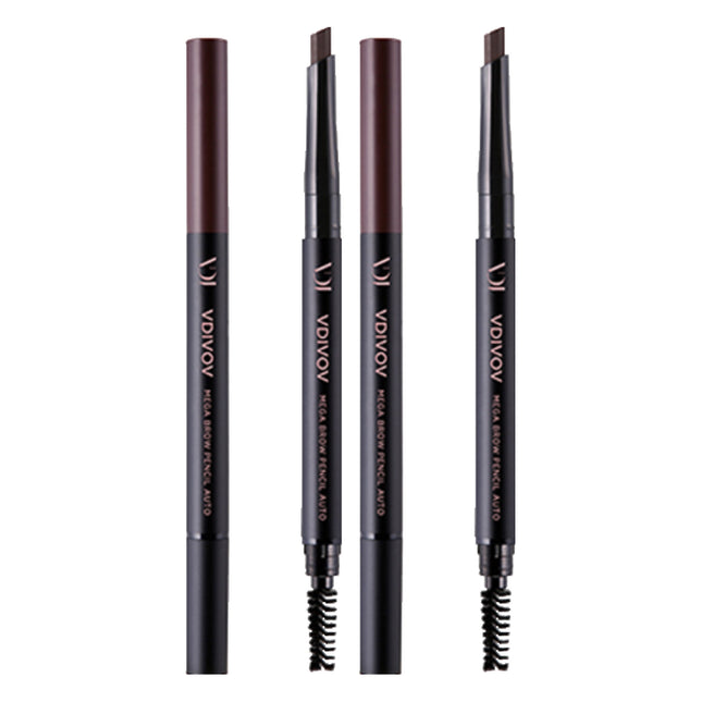 VIDIVICI  Mega Brow Pencil Auto 0.35g, Color No.4 Red Brown, 2 Count
