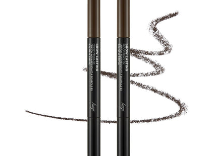 THE FACE SHOP  Brow Lasting Proof Eyebrow Pencil EX 0.2g, 03 Dark Brown, 2 Count