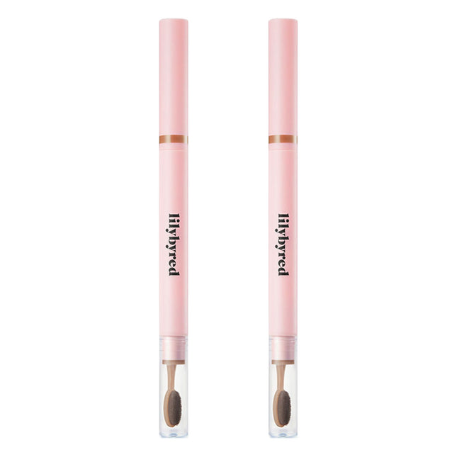LILYBYRED  Hard Flat Eyebrow Auto Pencil 0.17g, 01 Light Brown, 2 Pcs