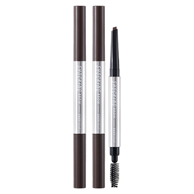 TONYMOLY The Shocking Brow Easy Flat 0.5g, 02 Dark Brown, 2ea