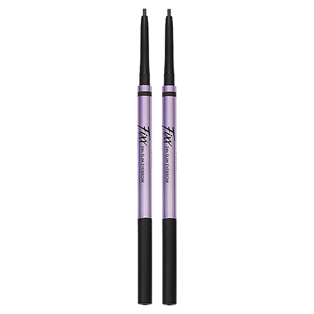 LOOKFIX 24H SLIM EYEBROW, DARK BROWN, 2PCS