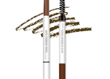 ENESTI  Auto Dual Pencil Eyebrow 0.18g, 03 Brown, 2 Count