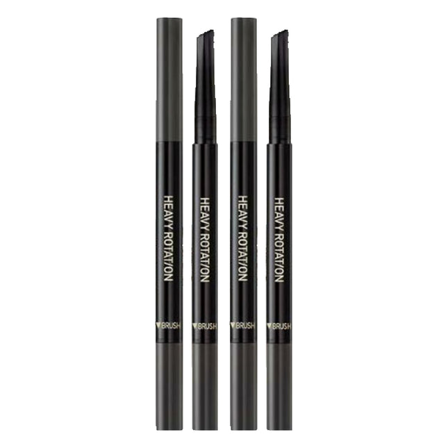 NONE COMPANY Heavy Rotation Hard Edge Eyebrow Auto Pencil 0.4g, 04 Gray Brown, 2 Count