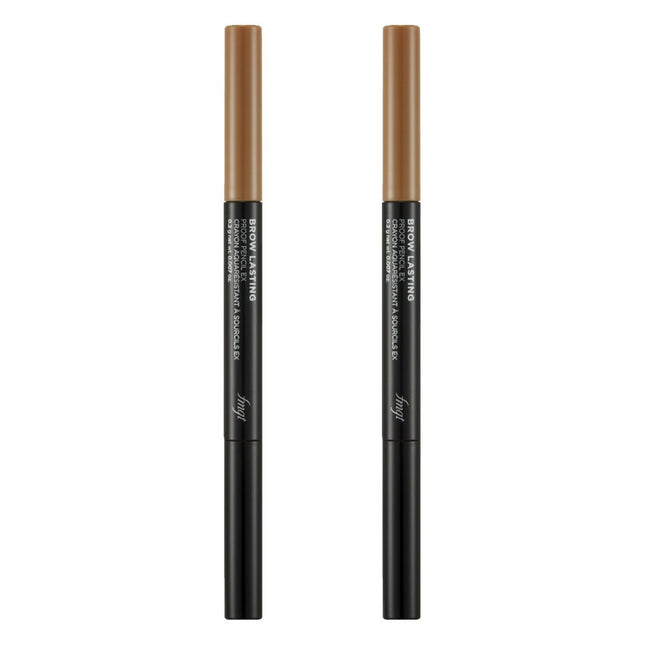 THE FACE SHOP  Brow Lasting Proof Eyebrow Pencil EX 0.2g, 01 Light Brown, 2 Count